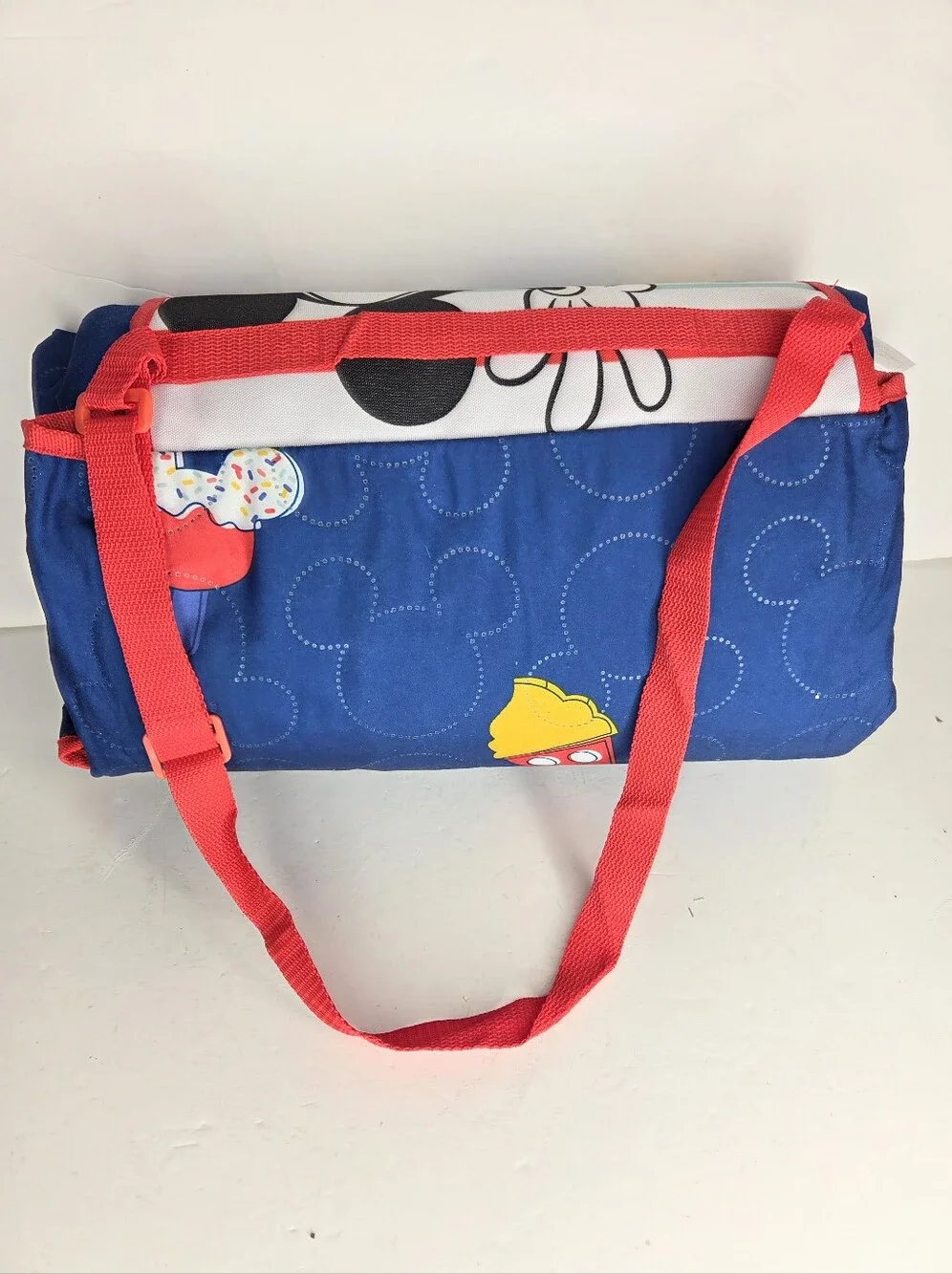 Disney Mickey Mouse Red White And Blue Patriotic Ice Cream Cones Picnic Blanket